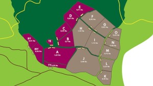 Map of enclosures at BOS Samboja Lestari