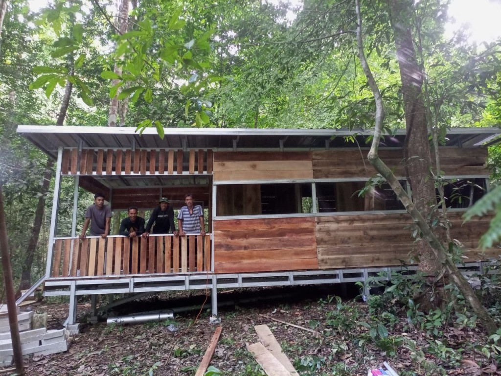 Forest camp on release site (photo SWC)